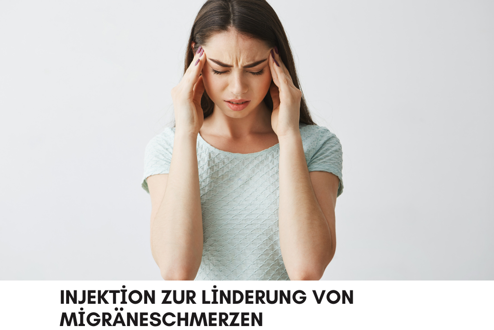 Injektion zur Linderung von Migräneschmerzen